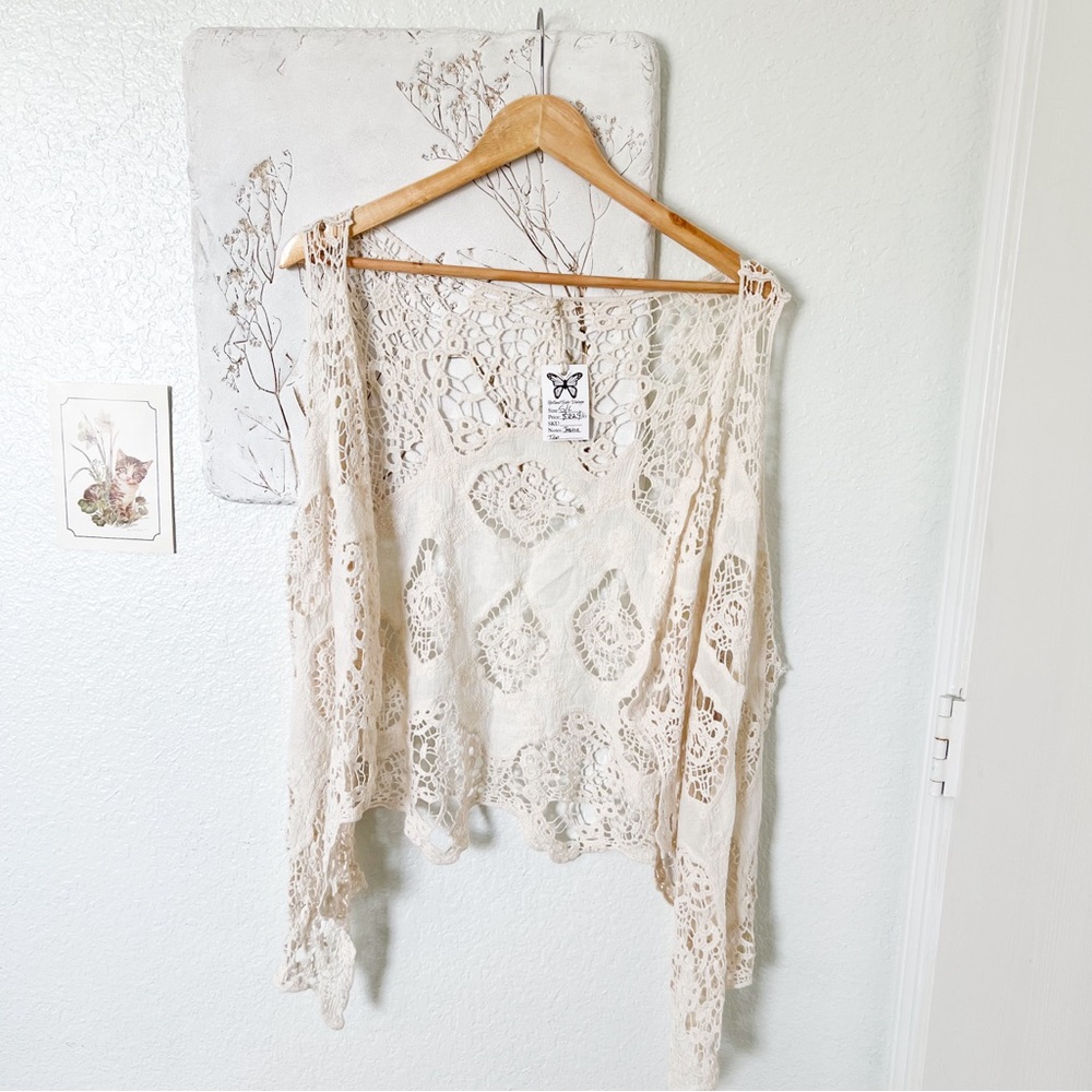 Jastie Doily Crochet Vest